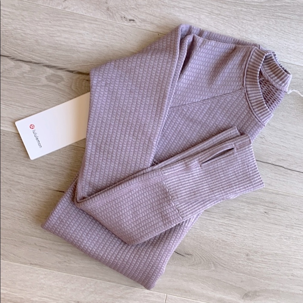 NWT Lululemon RestLess Pullover Sz4 violet verbena